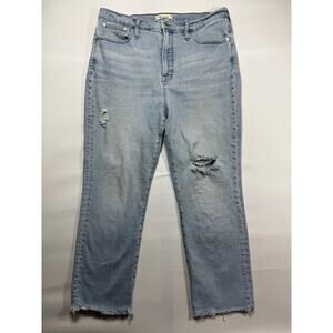 Light Blue Distressed Women's Jeans